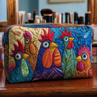 Neceser acolchado — Gallinas en Flor