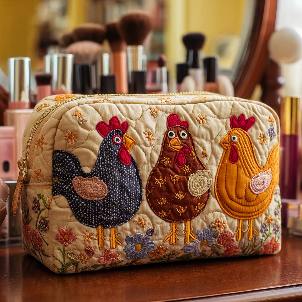 Neceser acolchado — Encanto de Gallinas