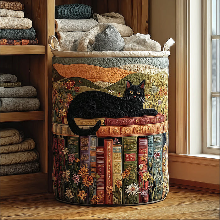 Canasto de ropa acolchado — Gato Abrigado