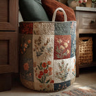 Canasto de ropa acolchado — Equilibrio Floral