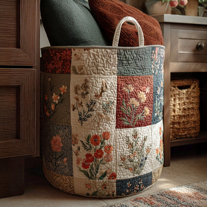 Canasto de ropa acolchado — Equilibrio Floral