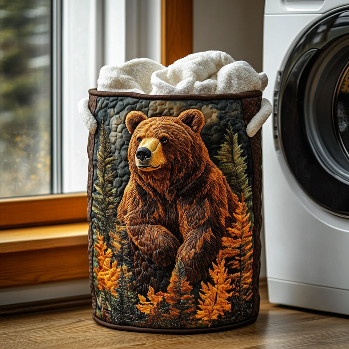 Canasto de ropa acolchado — Oso del Bosque