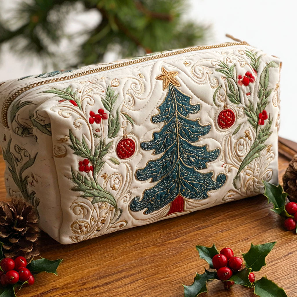 Neceser acolchado — Navidad en el Bosque