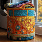 Canasto de ropa acolchado — Combi Hippie