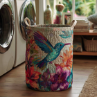 Canasto de ropa acolchado — Luz de Colibrí