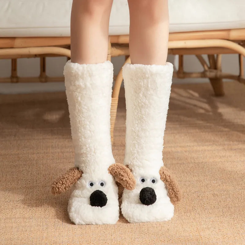 Medias de perrito peludo