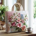 Bolso tote acolchado — Ramo de Flores Suaves