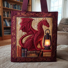 Bolso tote acolchado — Dragón Guardián de los Libros