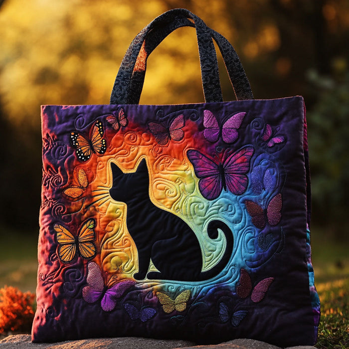 Bolso tote acolchado — Gato Negro y Mariposas