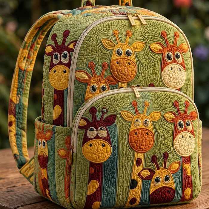 Mochila acolchada — Familia de Jirafas