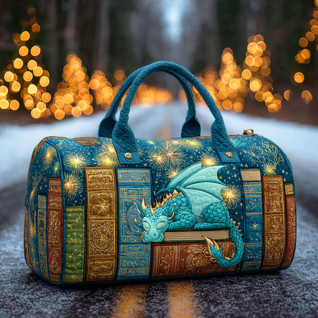 Bolso duffle acolchado — Dragón sobre Libros