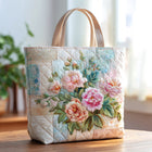 Bolso tote acolchado — Flores en Retazos