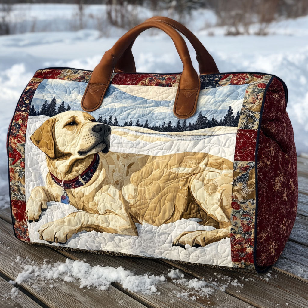 Bolso duffle acolchado — Labrador Claro Descansando