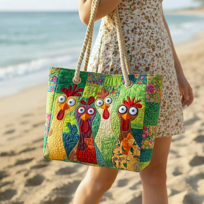 Bolso de playa artesanal — Gallina Canchera