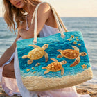 Bolso de playa artesanal — Playa de la Tortuga Dorada