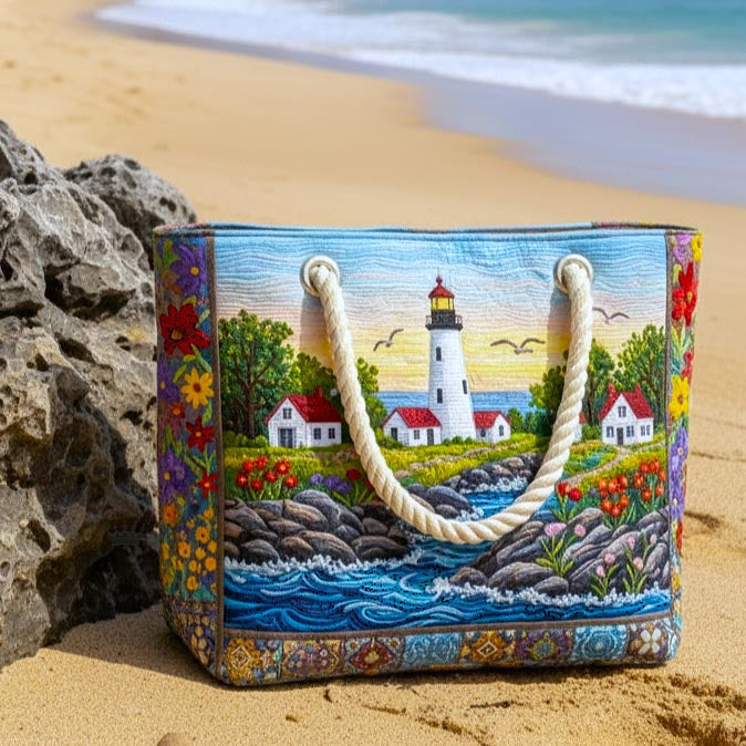 Bolso de playa artesanal — Resplandor del Faro
