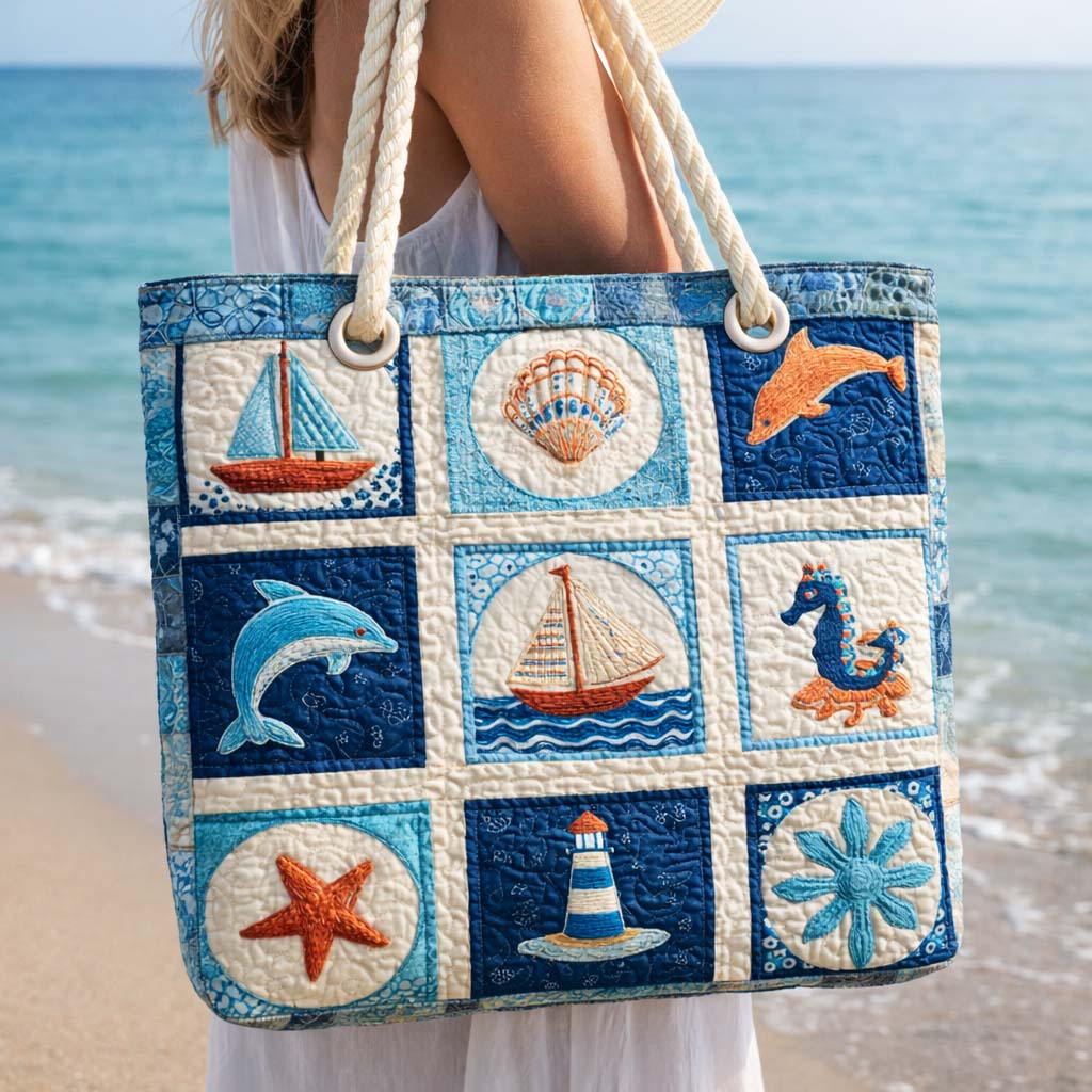 Bolso de playa artesanal — Criaturas del Mar