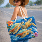 Bolso de playa artesanal — Tortuga Marina II