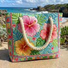 Bolso de playa artesanal — Floración Tropical