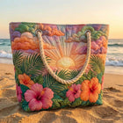 Bolso de playa artesanal — Amanecer Tropical