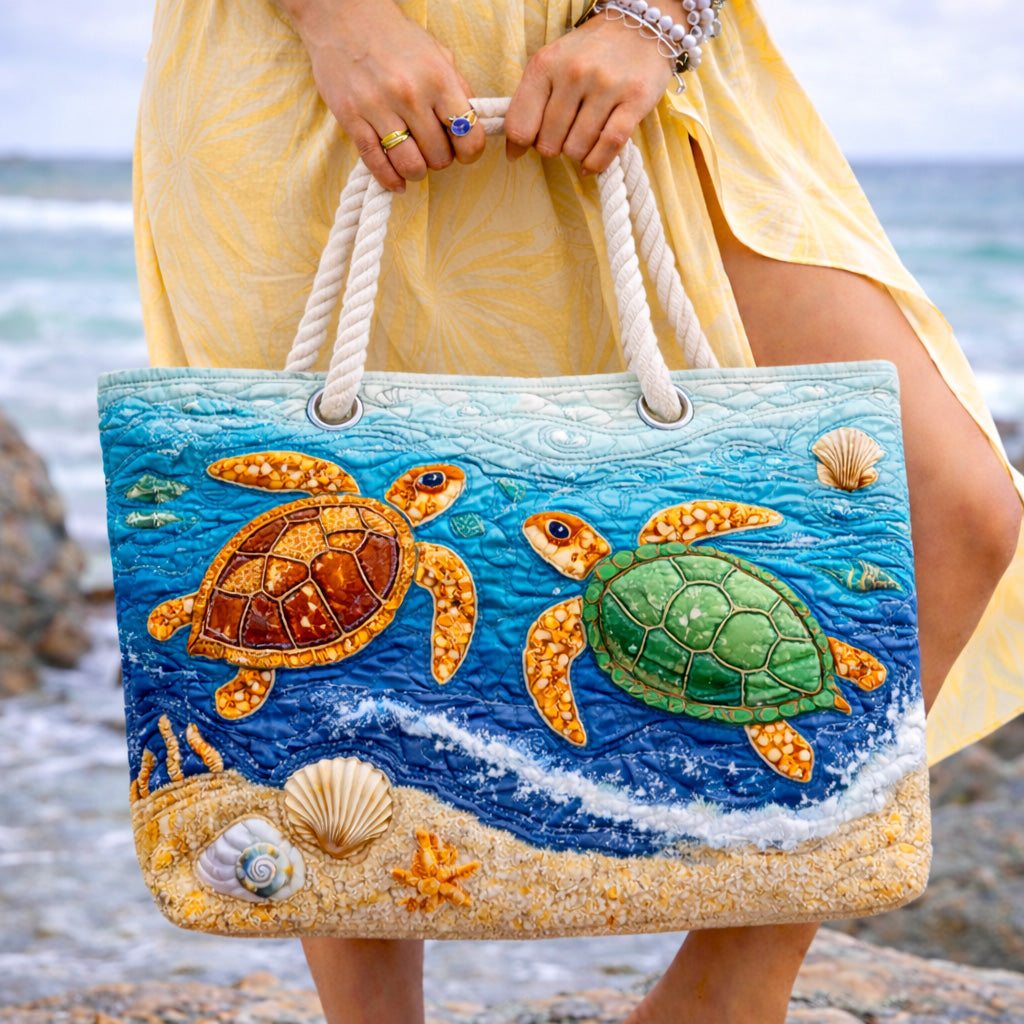 Bolso de playa artesanal — Tortuga Tropical
