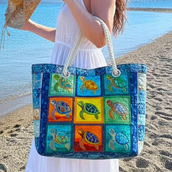 Bolso de playa artesanal — Calma de Tortuga
