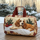 Bolso duffle acolchado — Cocker Spaniel sobre la Nieve