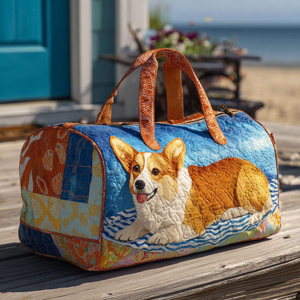 Bolso duffle acolchado — Corgi sobre Retazos