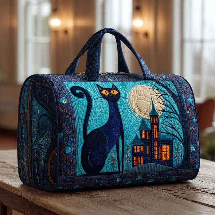 Bolso duffle acolchado — Gatos en la Noche
