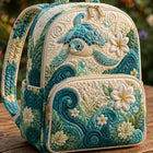 Mochila acolchada — Tortuga Marina y Plumeria