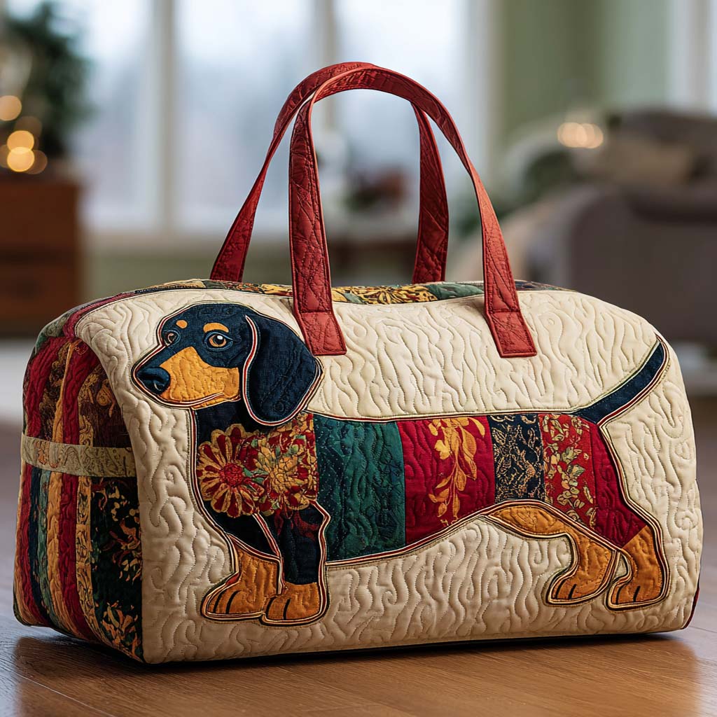 Bolso duffle acolchado — Salchicha sobre Retazos