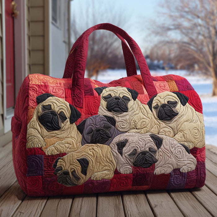 Bolso duffle acolchado — Pugs sobre Cuadros