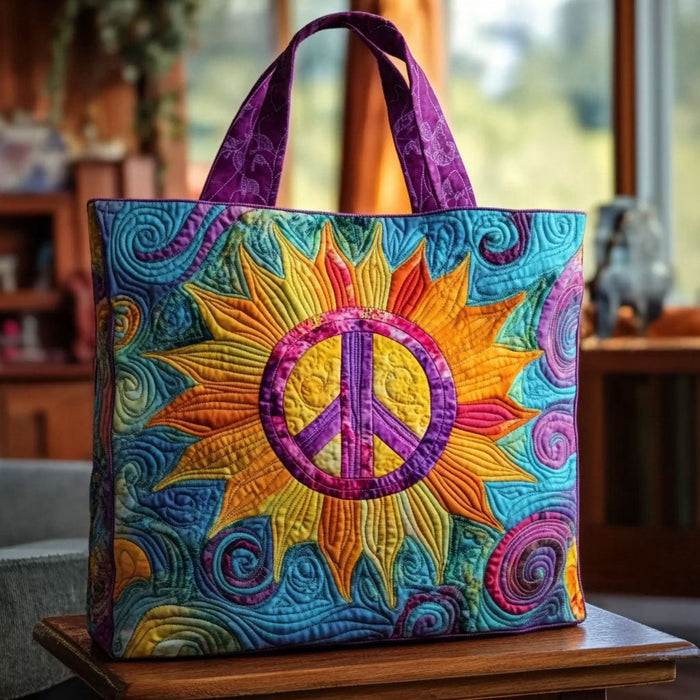 Bolso tote acolchado — Girasol Luz del Alma