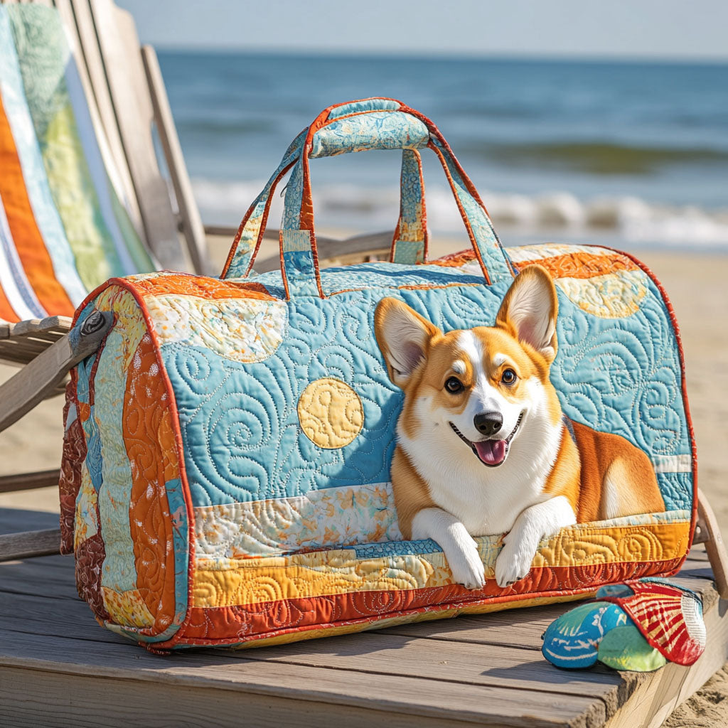 Bolso duffle acolchado — Corgi al Sol