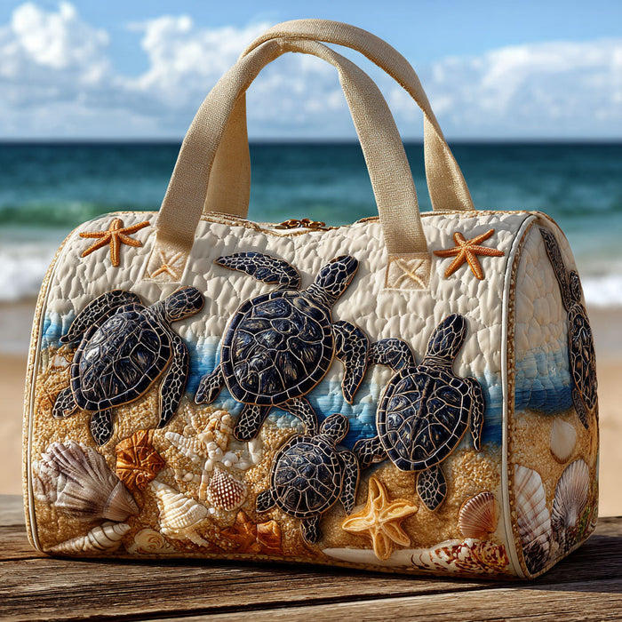 Bolso duffle acolchado — Tortugas Marinas en la Playa