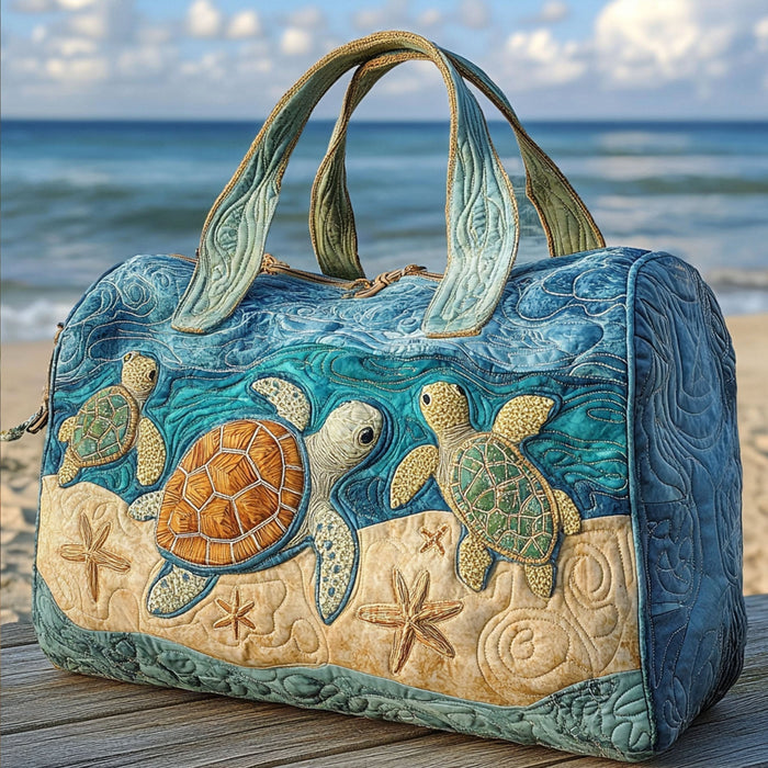Bolso duffle acolchado — Tortugas Marinas y Caracolas