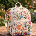 Mochila acolchada — Flores Silvestres de Colores