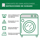 Conjunto de ropa de cama acolchada de 3 piezas — Rosa Púrpura