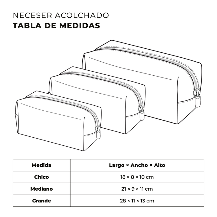 Neceser acolchado — Flor y Abeja