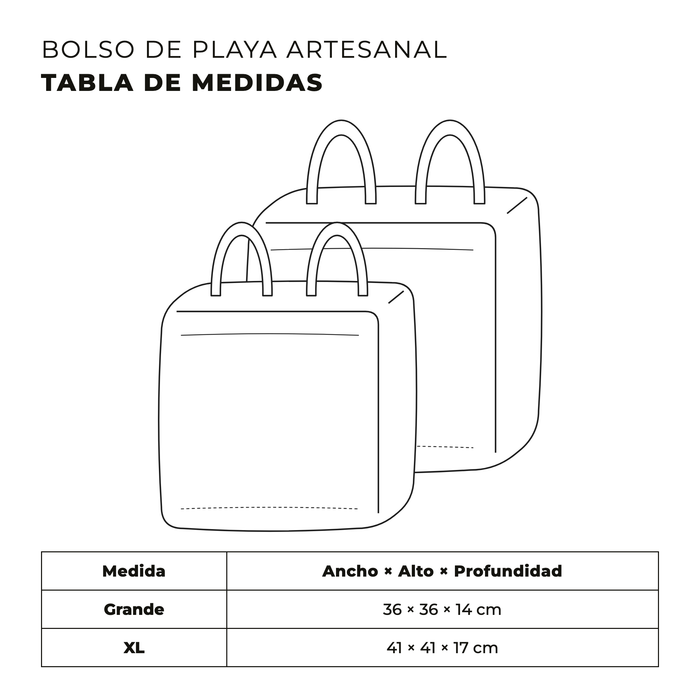 Bolso de playa artesanal — Retazos Marinos