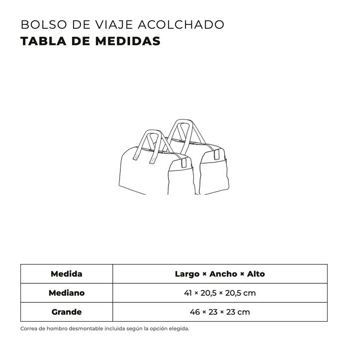 Bolso de viaje Acolchado Joyful Miles