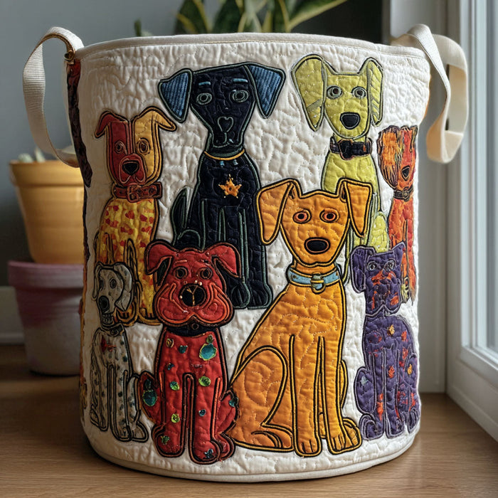 Canasto de ropa acolchado — Juguetón de Patitas