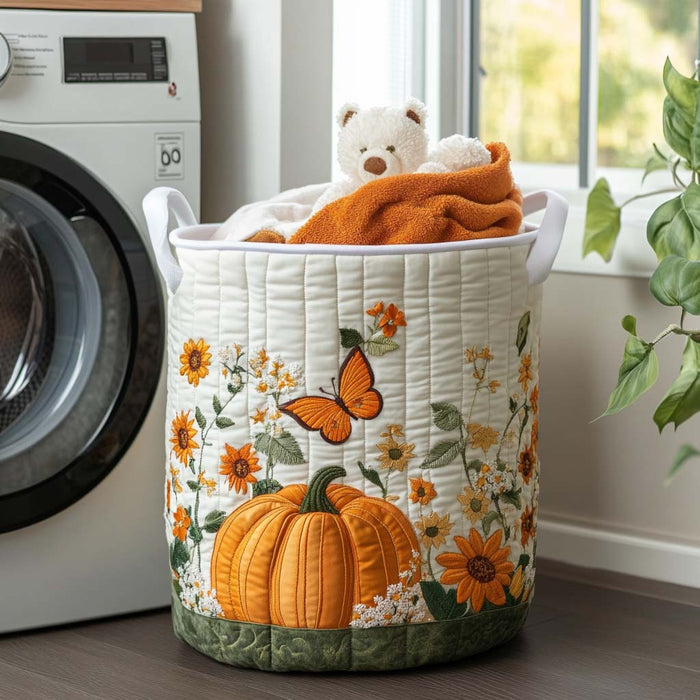 Canasto de ropa acolchado — Mañanas de Calabaza