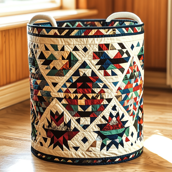 Canasto de ropa acolchado — Quilt Sagrado