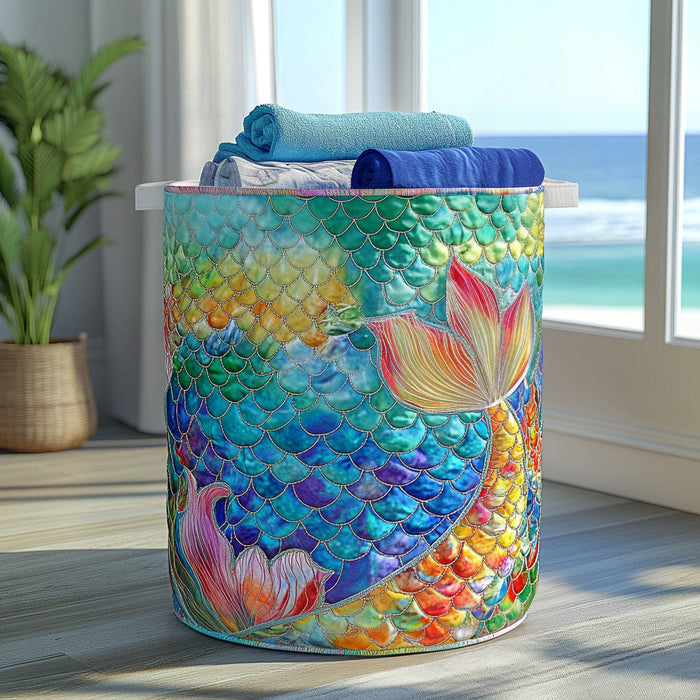 Canasto de ropa acolchado — Destello del Mar