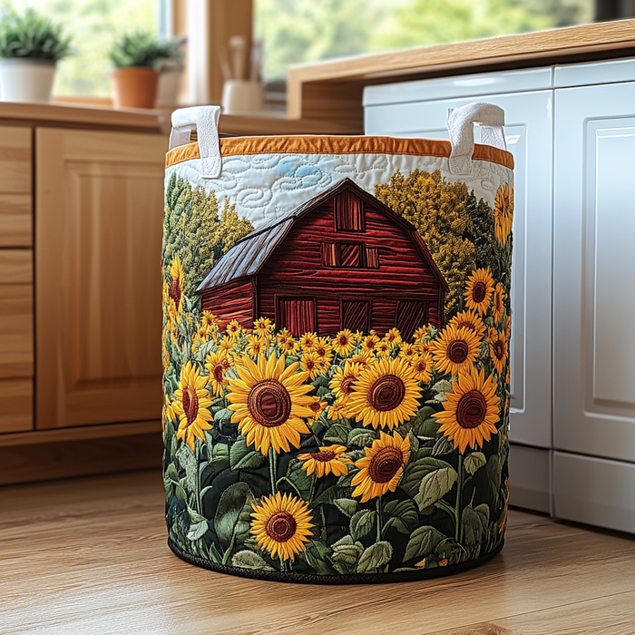 Canasto de ropa acolchado — Granero de Girasoles
