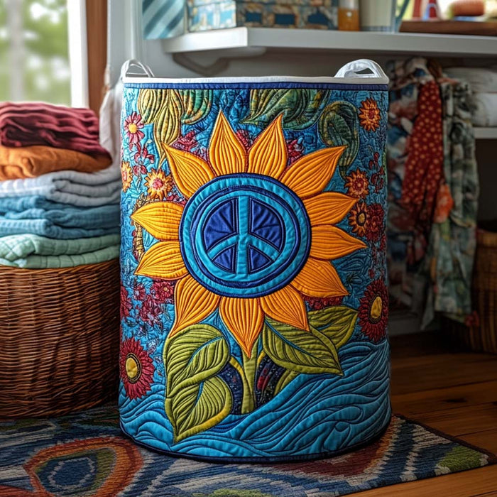 Canasto de ropa acolchado — Paz de Girasoles