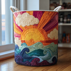 Canasto de ropa acolchado — Sol Radiante