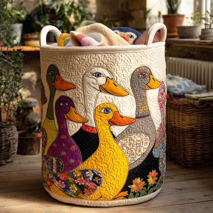 Canasto de ropa acolchado — El Pato Curioso