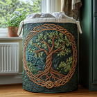 Canasto de ropa acolchado — Árbol de la Vida II